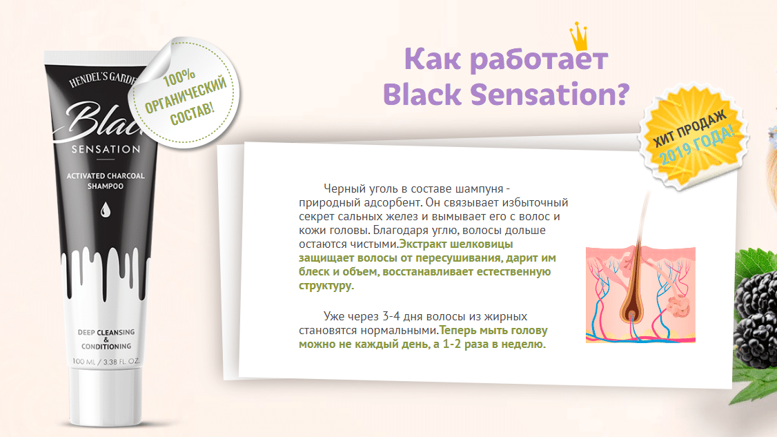 Шампунь Black Sensation (Фото 2)